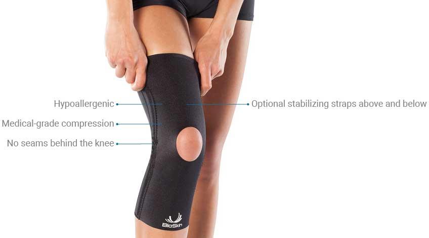 Knee Compression Sleeve by Bioskin