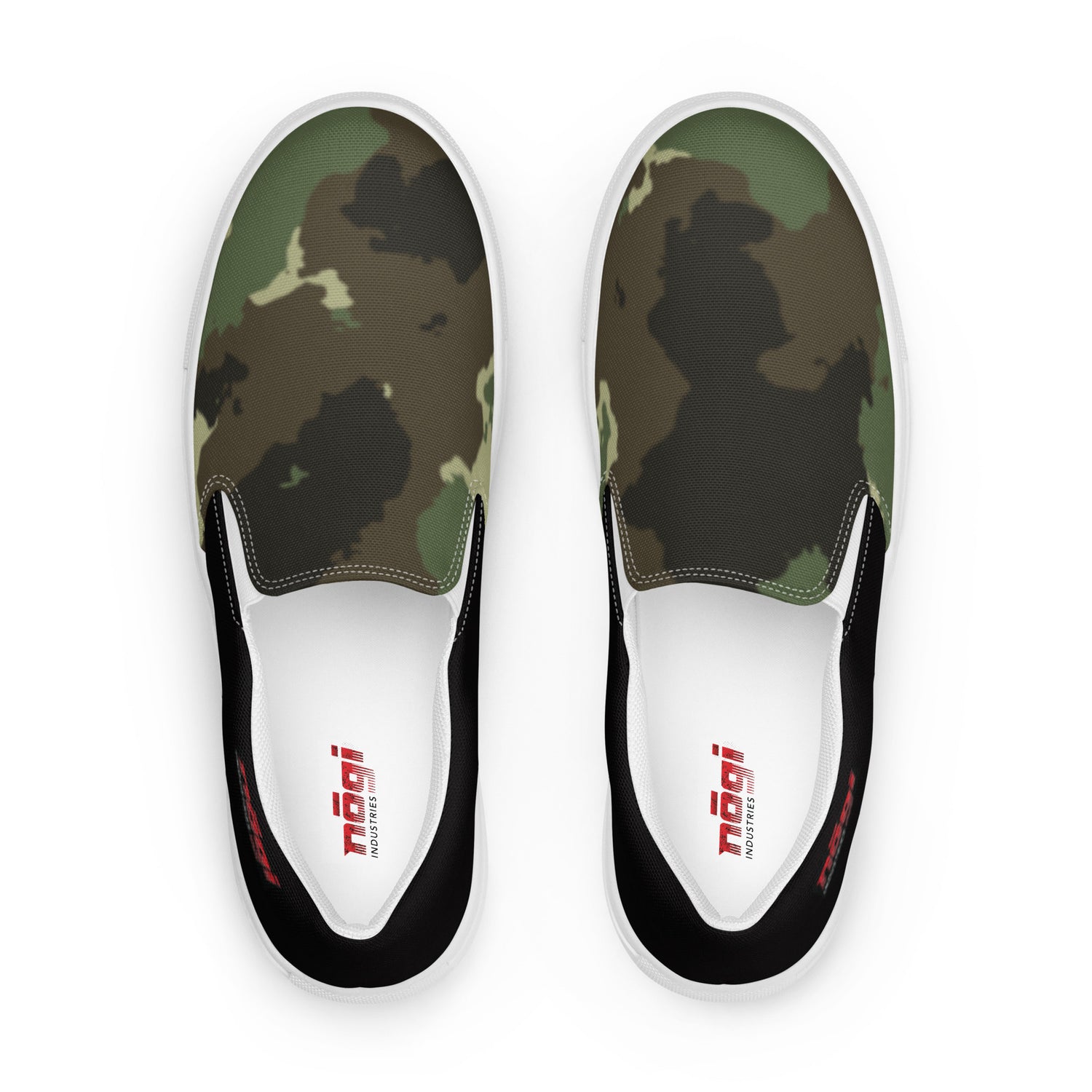 Dutch Camo Men’s Slip-On Canvas Shoes by Nogi Industries