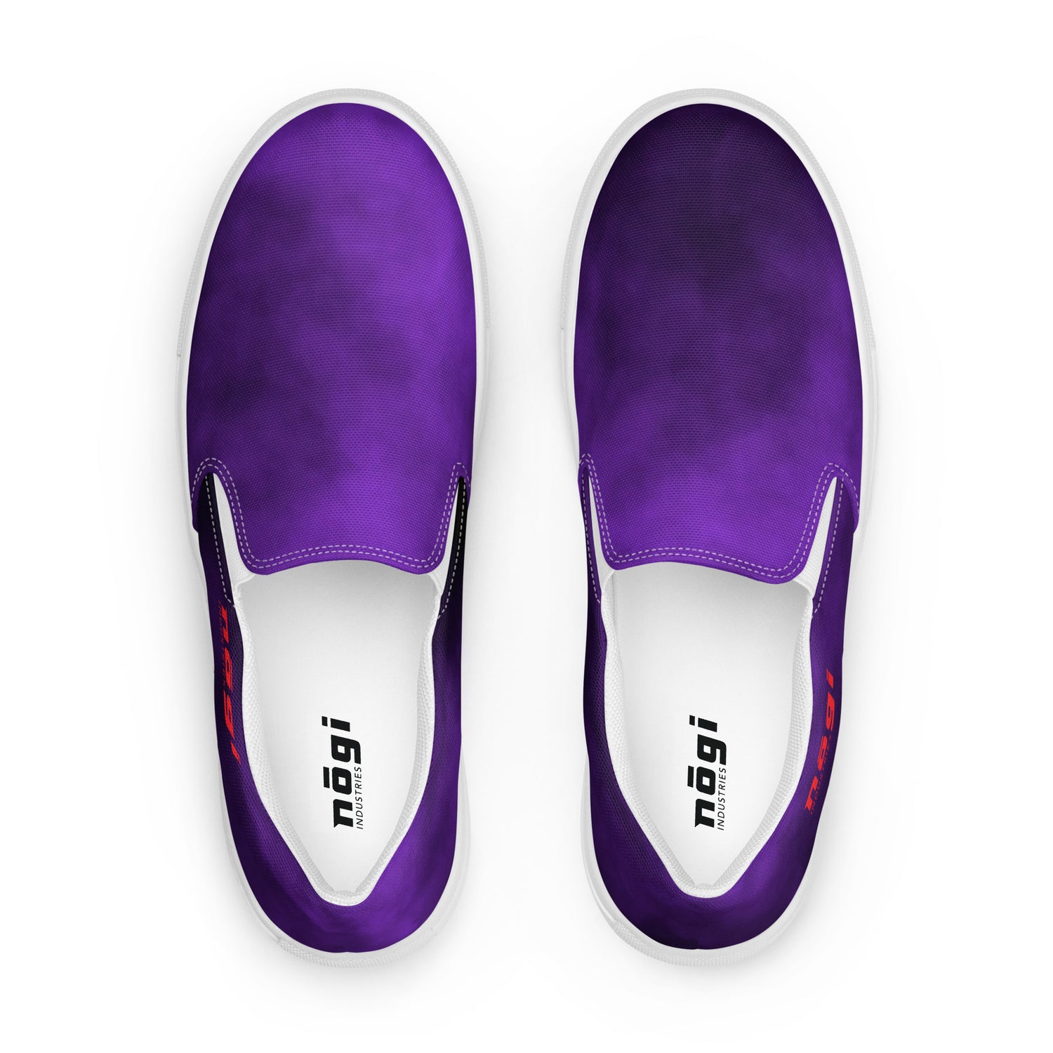 Purple Smoke Men’s Slip-on Canvas Shoes by Nogi Industries