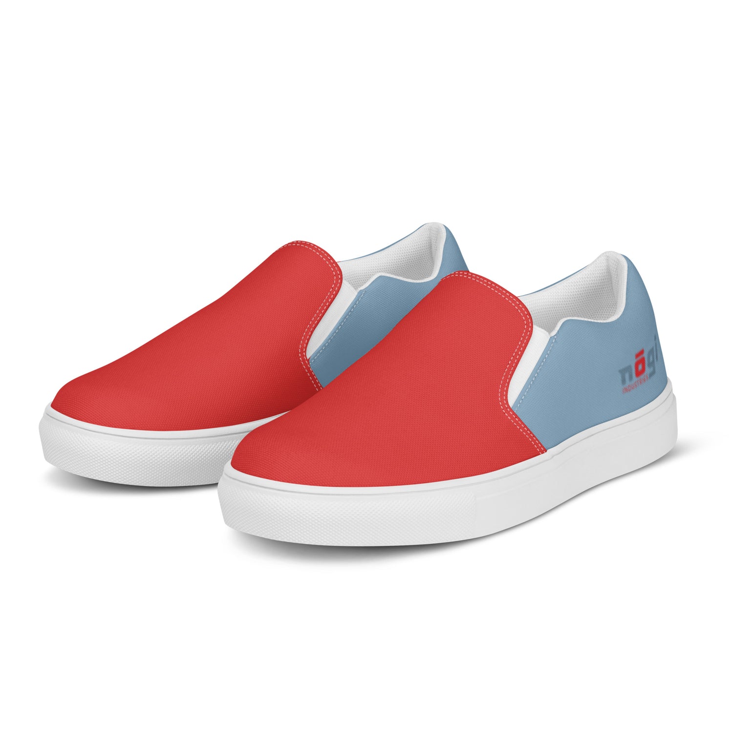 Blue Lines Men’s Slip-On Canvas Shoes by Nogi Industries