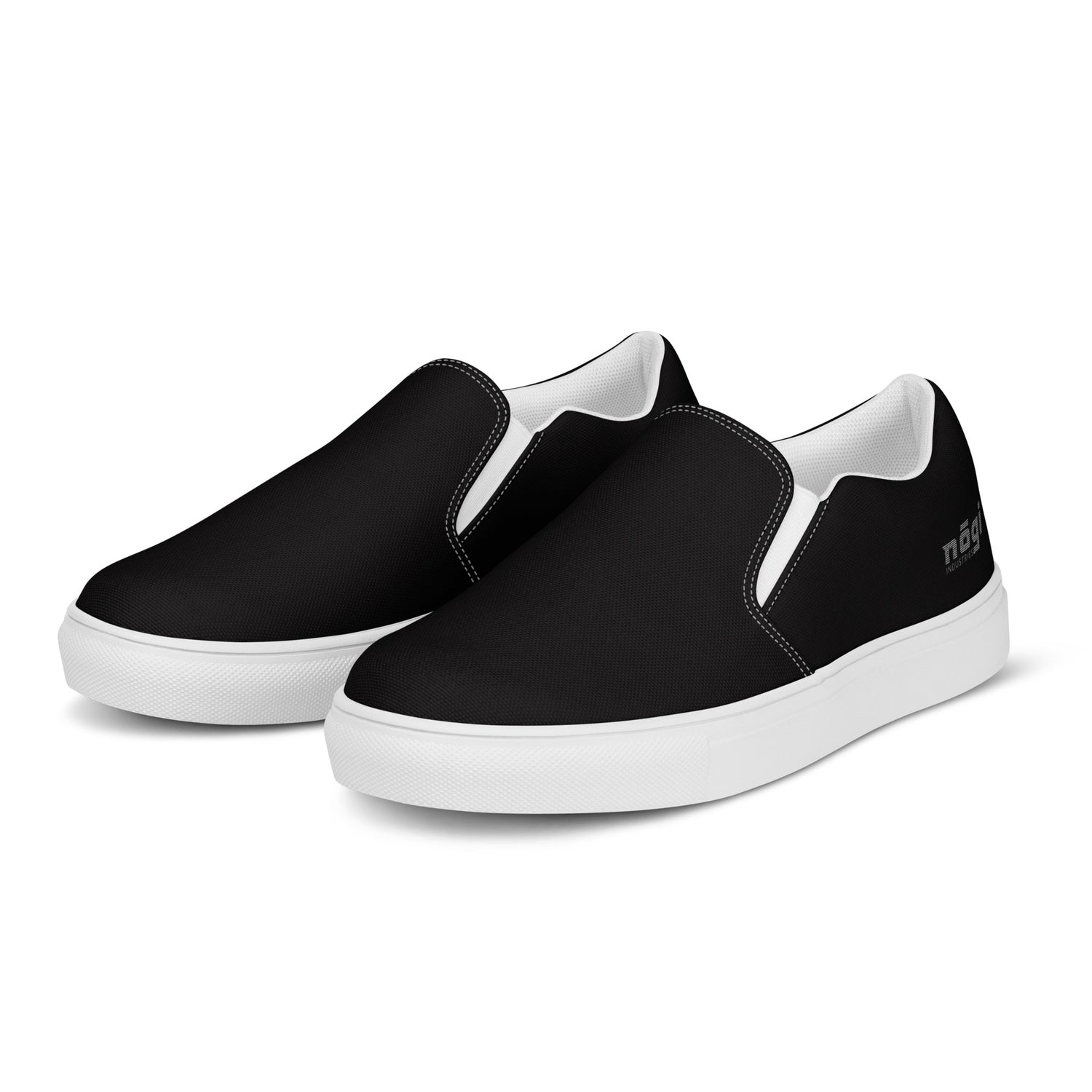 Core Black Men’s Slip-On Canvas Shoes by Nogi Industries