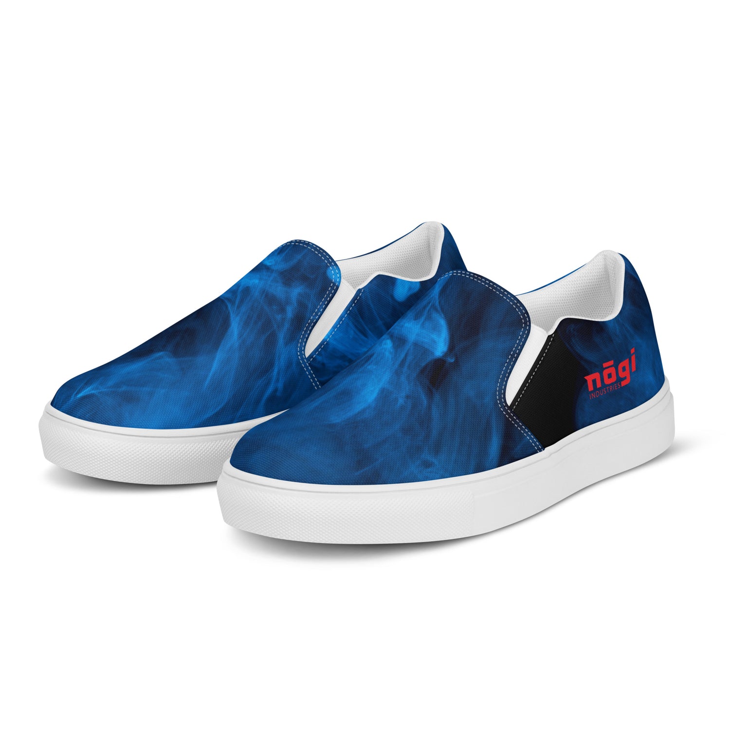 Blue Smoke Men’s Slip-on Canvas Shoes by Nogi Industries