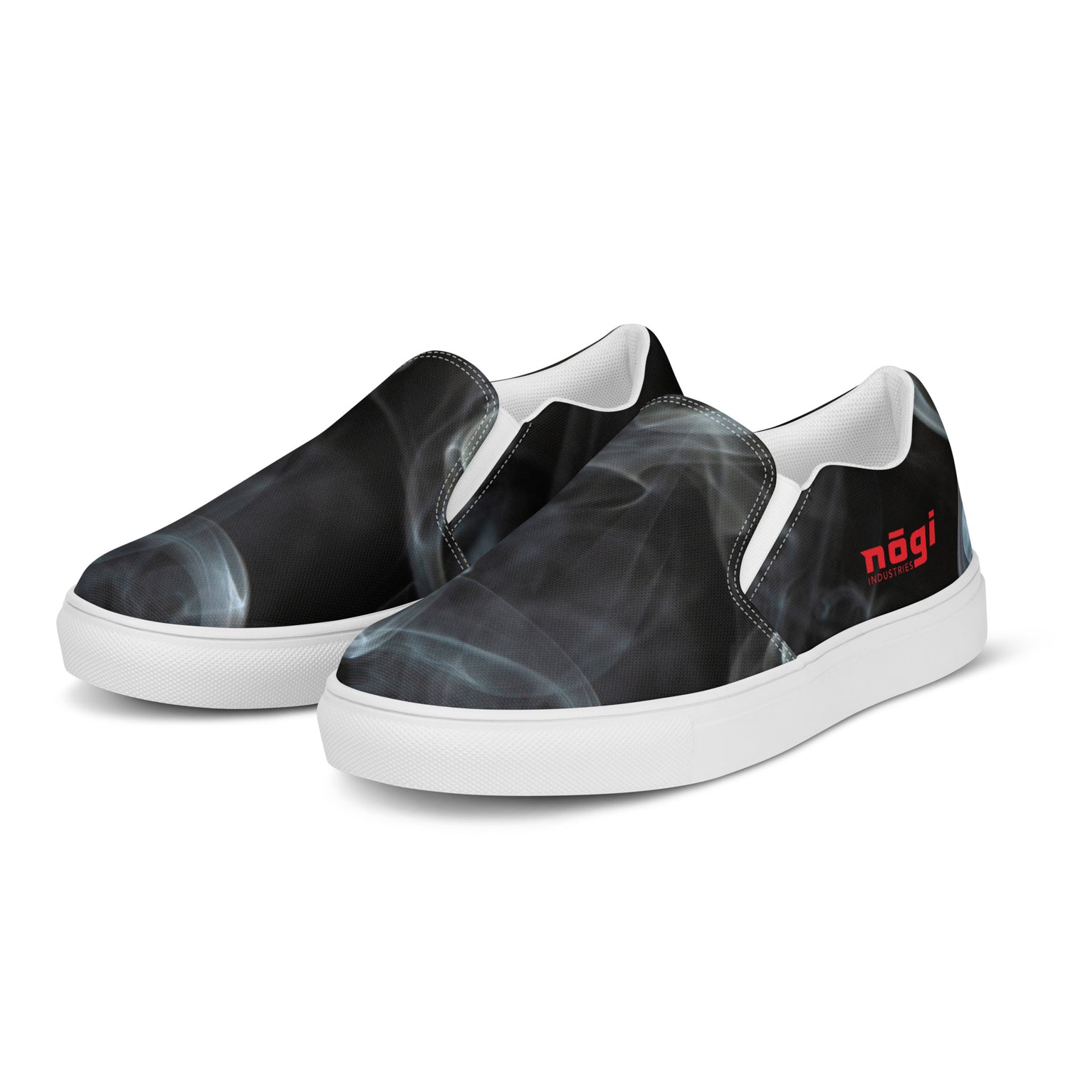 Black Smoke Men’s Slip-on Canvas Shoes by Nogi Industries