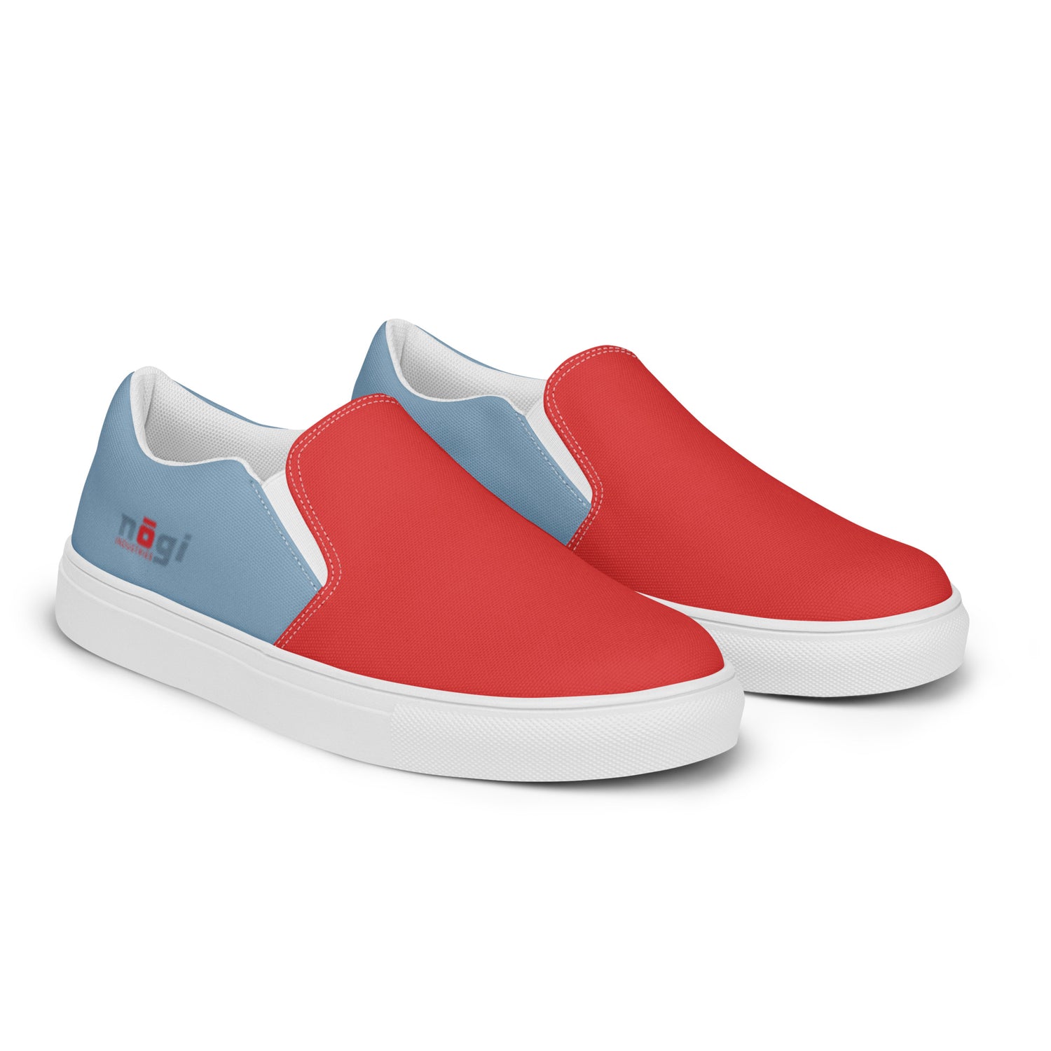 Blue Lines Men’s Slip-On Canvas Shoes by Nogi Industries