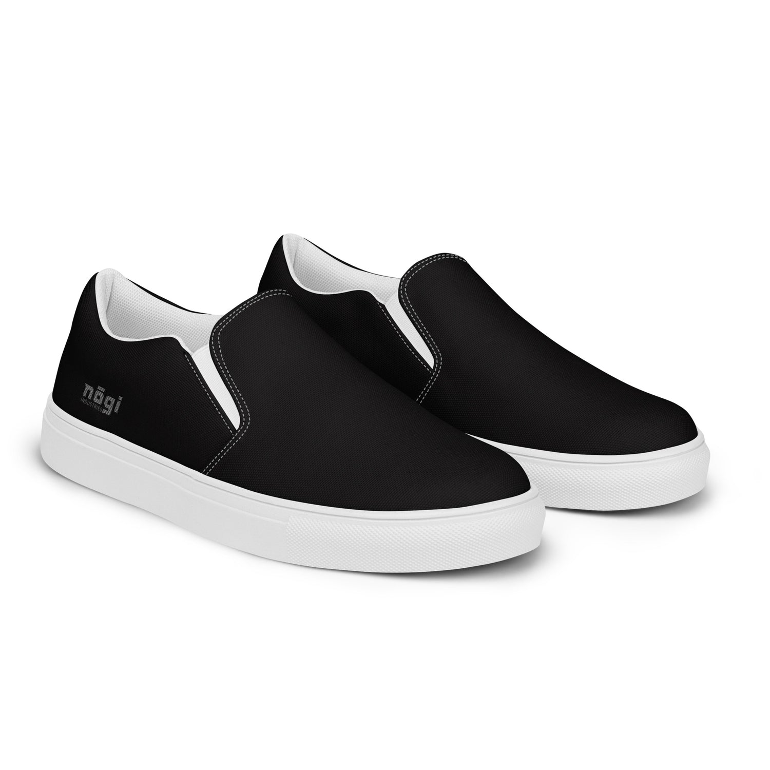 Zapatos de lona sin cordones Core Black para hombre de Nogi Industries