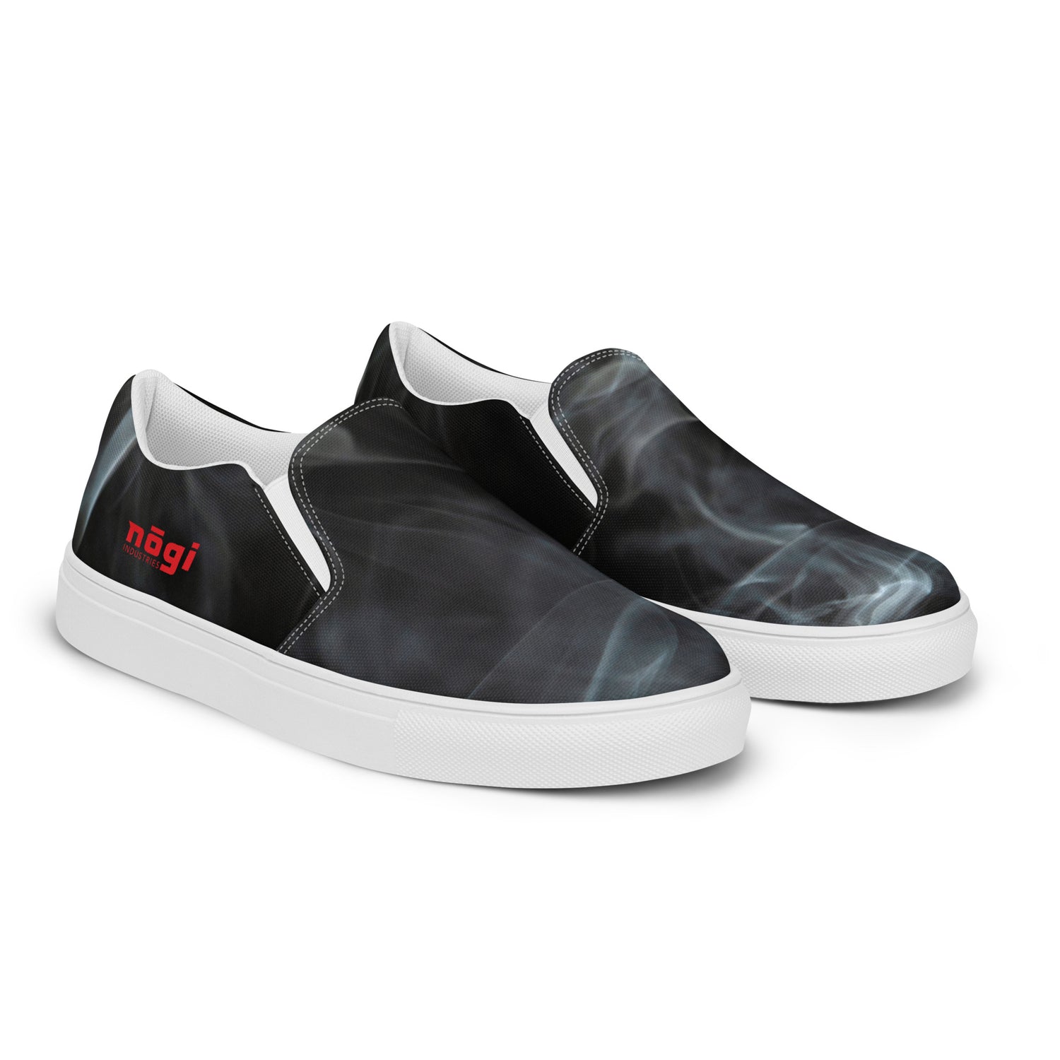 Black Smoke Men’s Slip-on Canvas Shoes by Nogi Industries