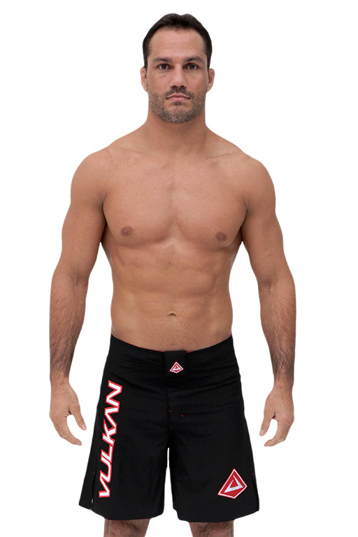 COMBAT Fight Shorts Black/Red by Vulkan