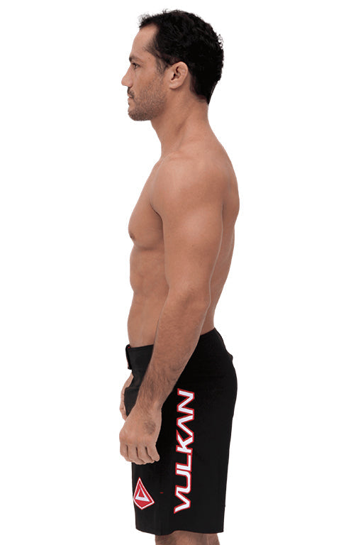 COMBAT Fight Shorts Black/Red by Vulkan