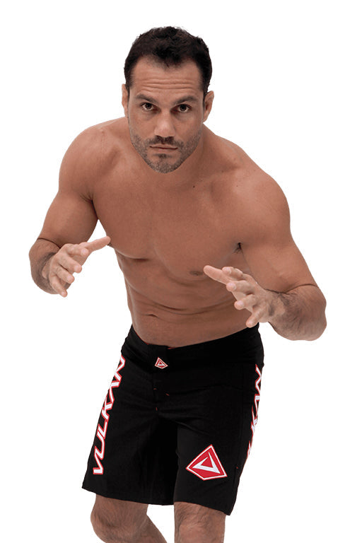 COMBAT Fight Shorts Black/Red by Vulkan