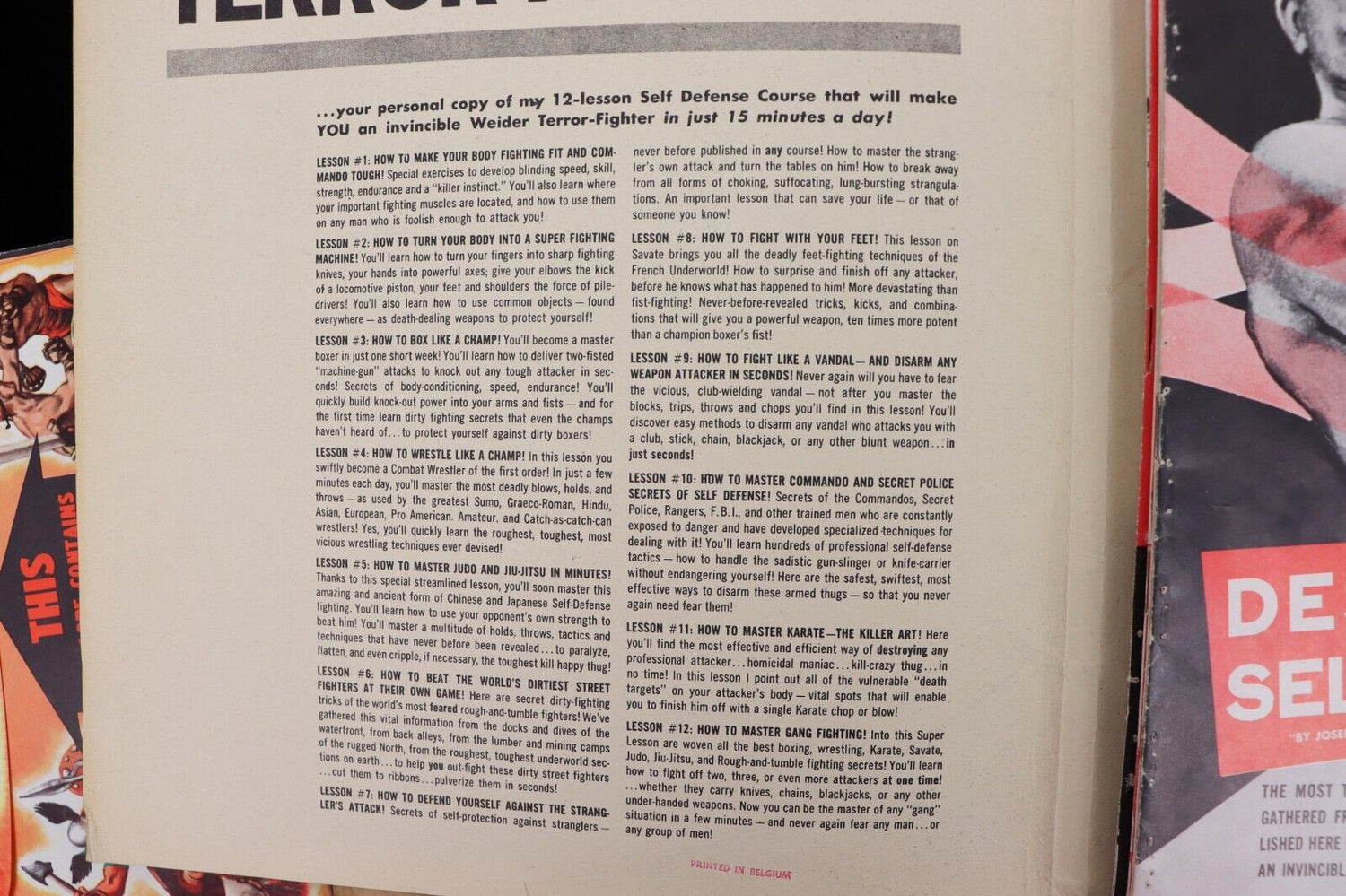 Destructive Self Defense 12 Lesson Deluxe Set by Joe Weider (Preowned)