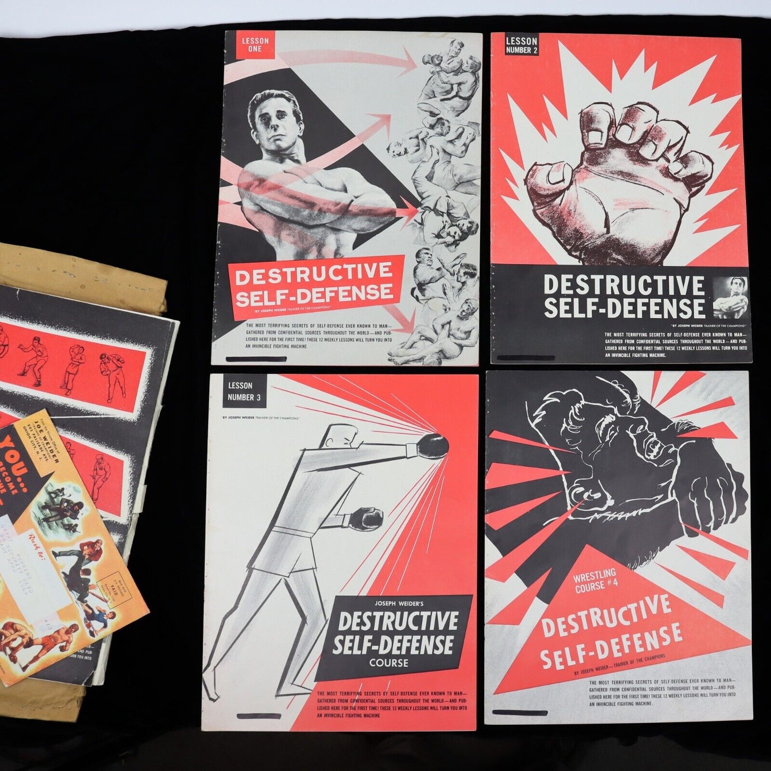 Destructive Self Defense 12 Lesson Deluxe Set by Joe Weider (Preowned)