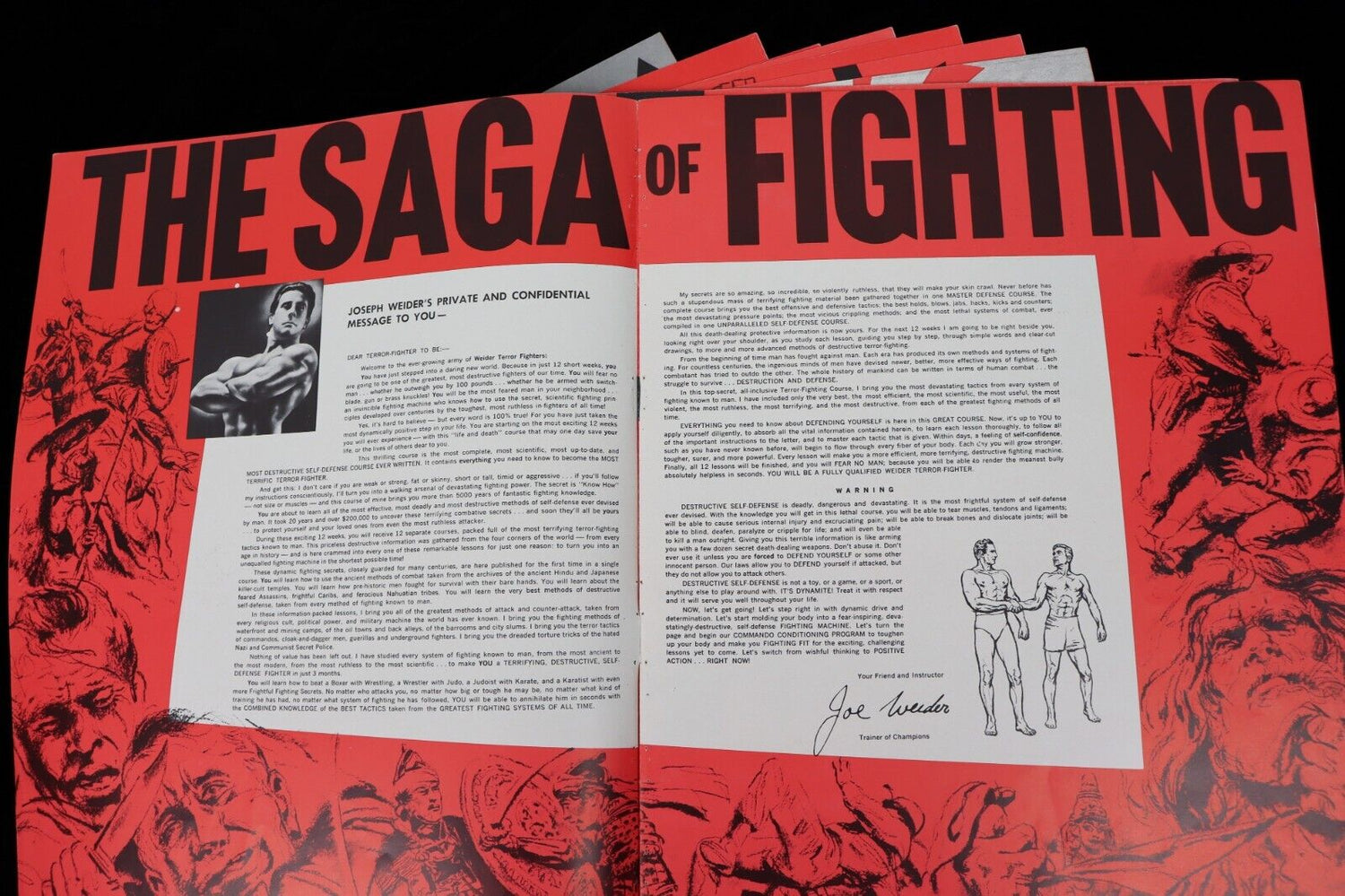 Destructive Self Defense 12 Lesson Deluxe Set by Joe Weider (Preowned)