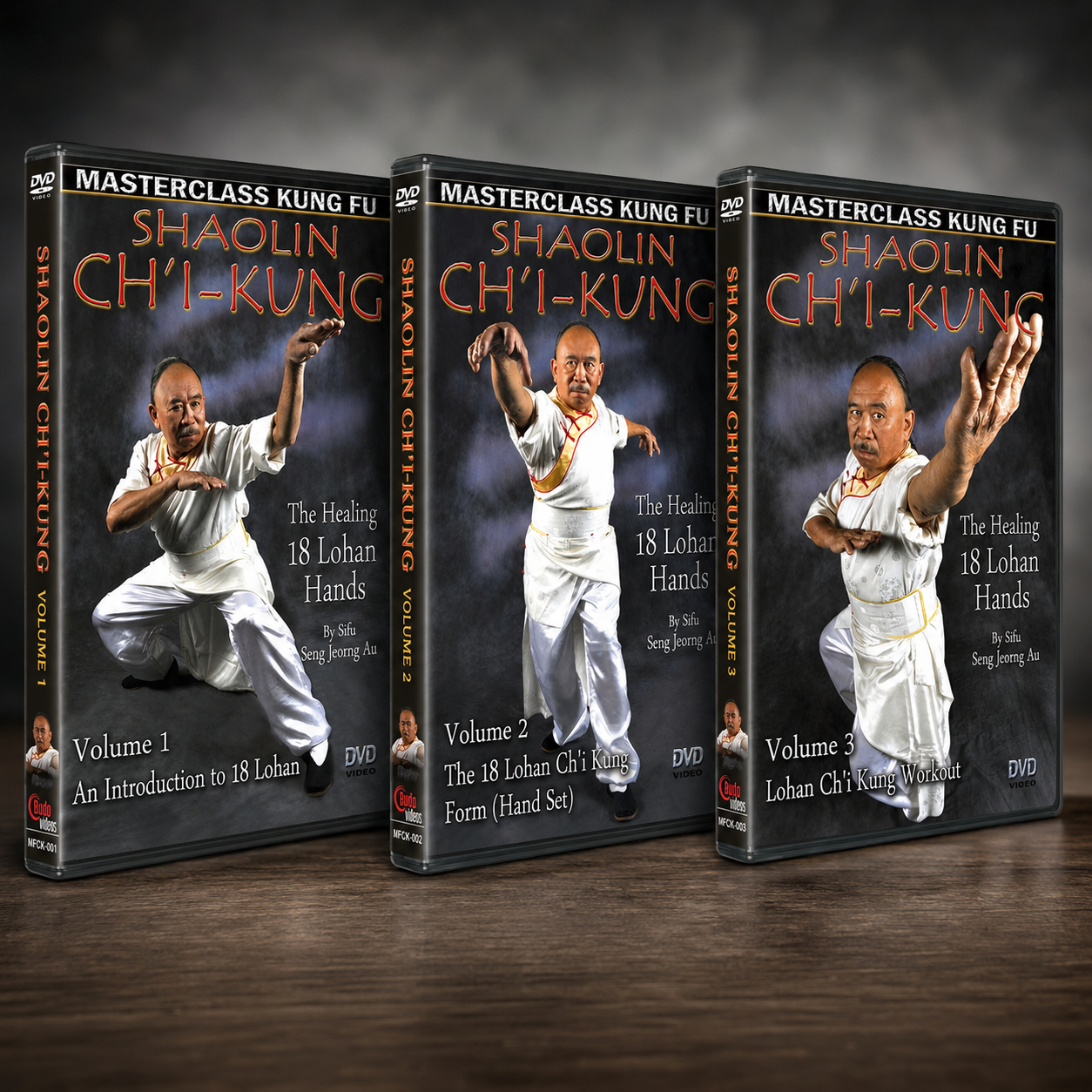 Shaolin Chi Kung Healing 18 Lohan Hands 3 DVD Set by Seng Jeorng Au