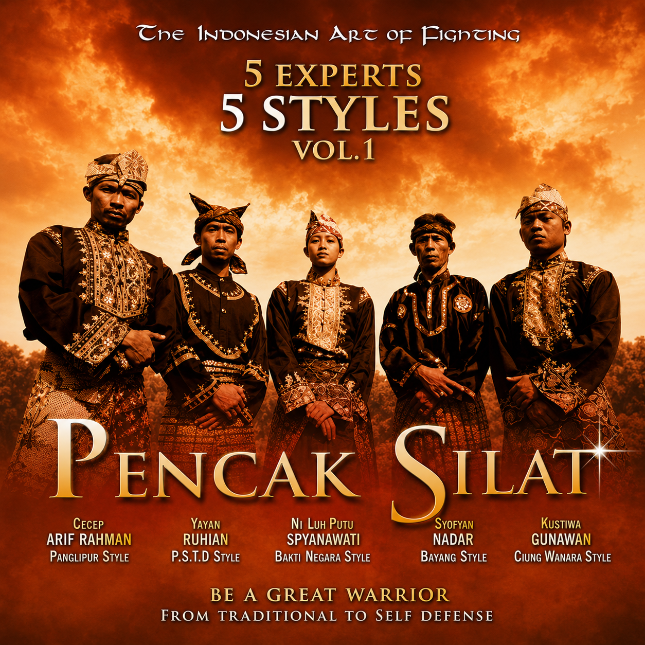 Pencak Silat - 5 Experts, 5 Styles Vol 1 (On Demand)