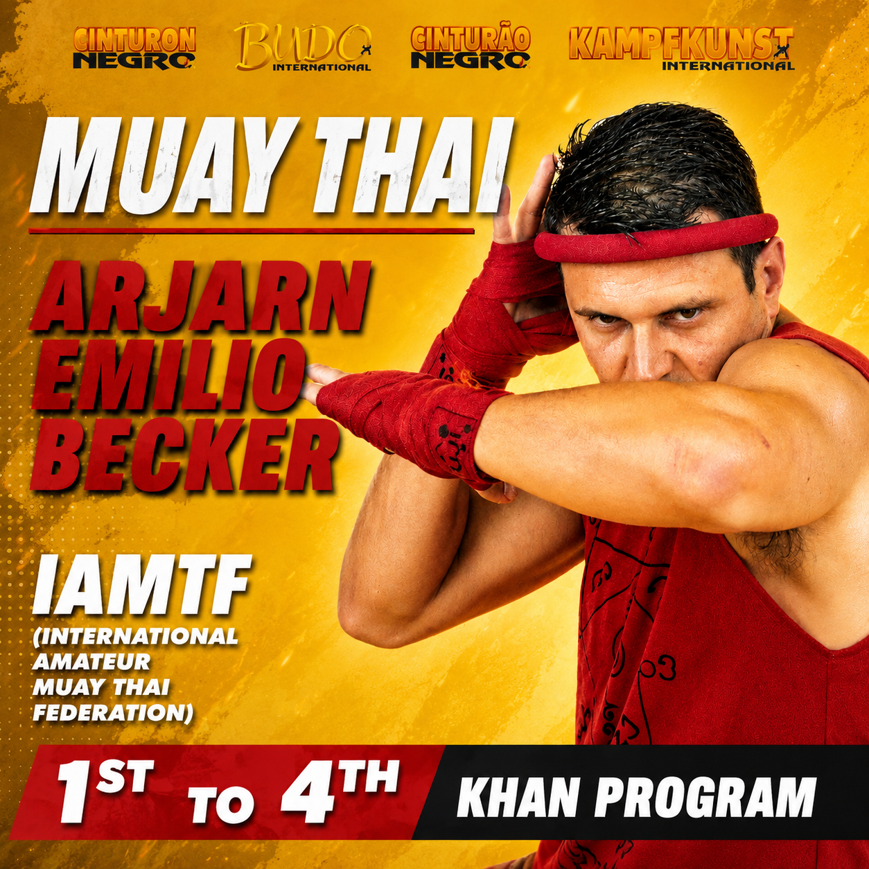 Muay Thai Program 1st to 4th Khan by Emilio Becker (On Demand)