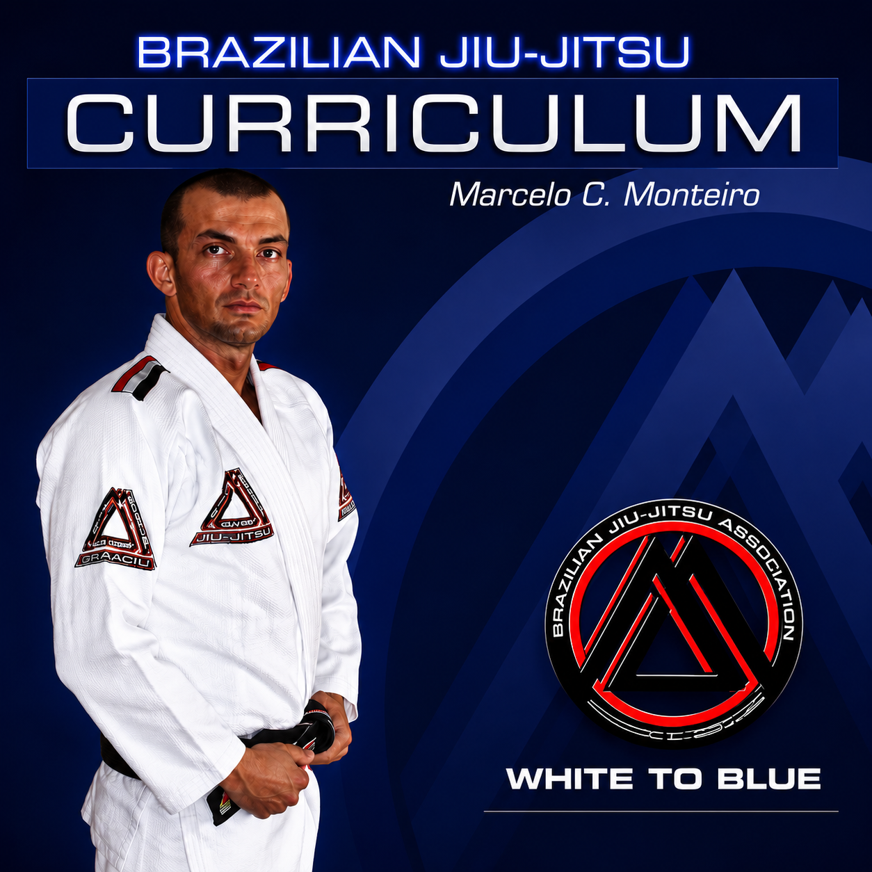 BJJ White to Blue Curriculum by Marcello Monteiro (On Demand)