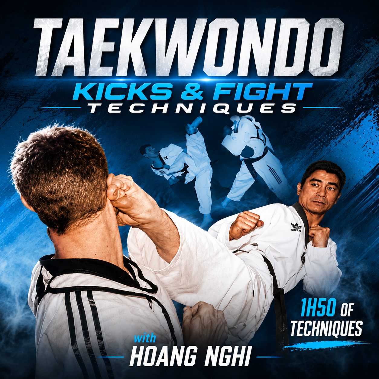 Patadas de taekwondo y técnicas de lucha de Hoang Nghi (bajo demanda)
