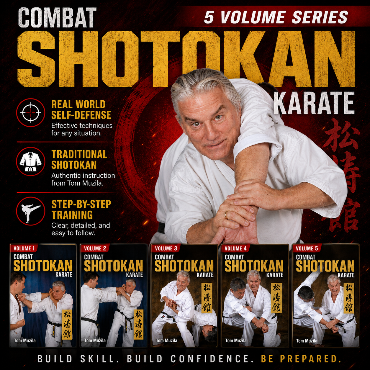 Combat Shotokan Karate Vol 1 de Tom Muzila (Bajo demanda)