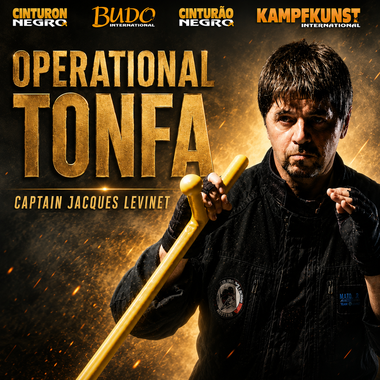 Tonfa operativa de Jacques Levinet (bajo demanda)