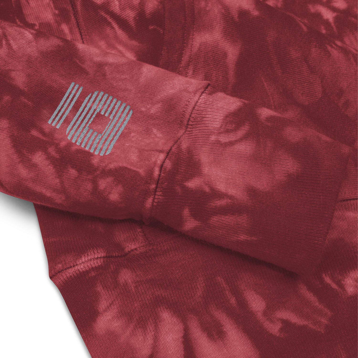 Red Smoke Unisex Champion Tie-Dye Hoodie by Nogi Industries