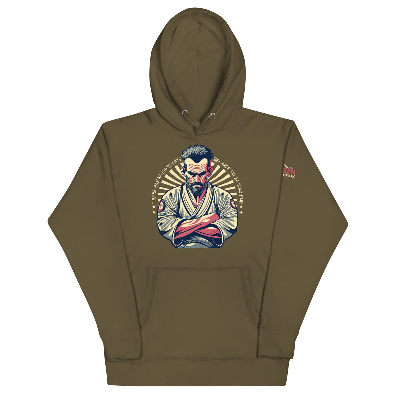 Sudadera con capucha unisex Sin atajos de Kaizen Athletic