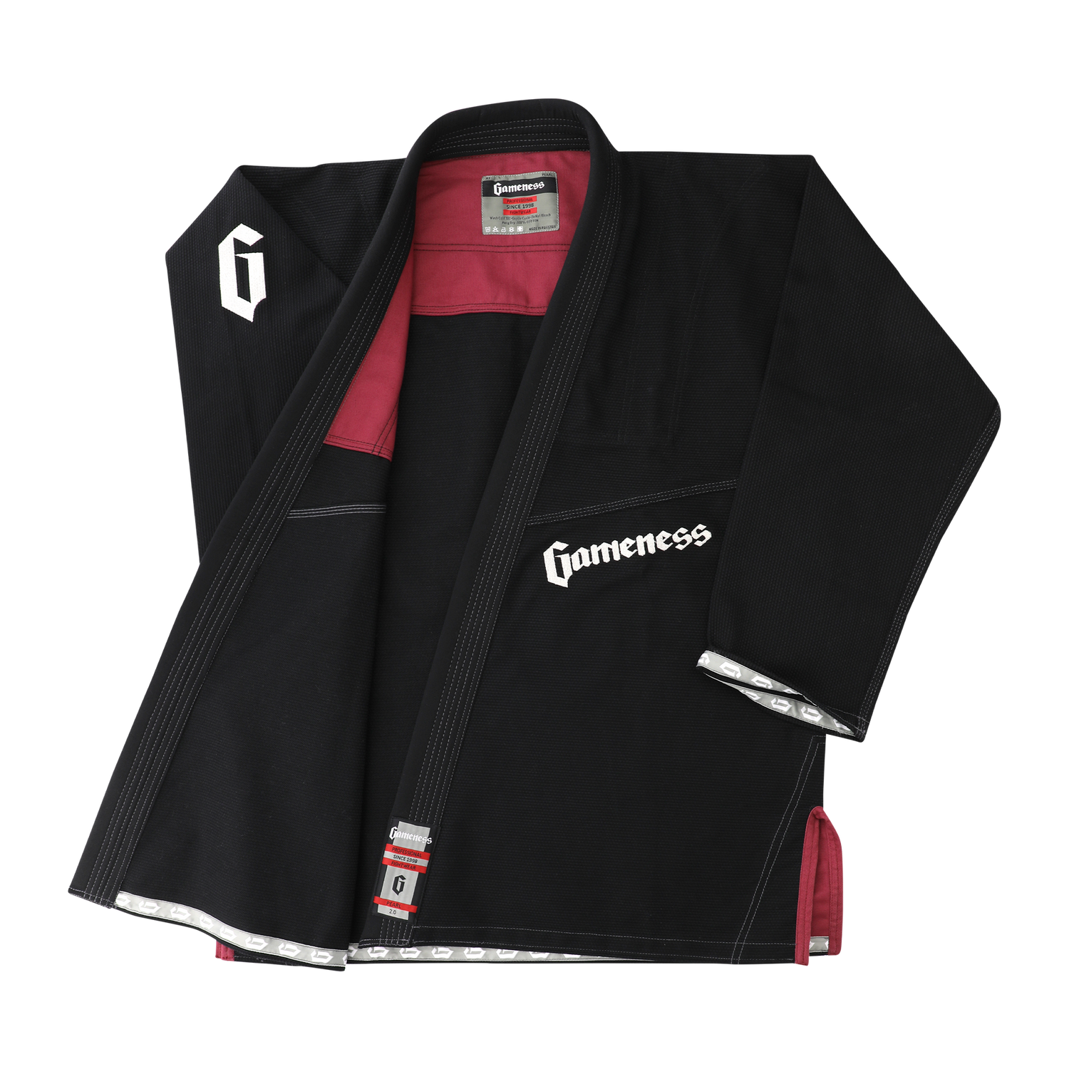 Pearl BJJ Gi 2.0 by Gameness (White, Blue or Black) - Budovideos Inc