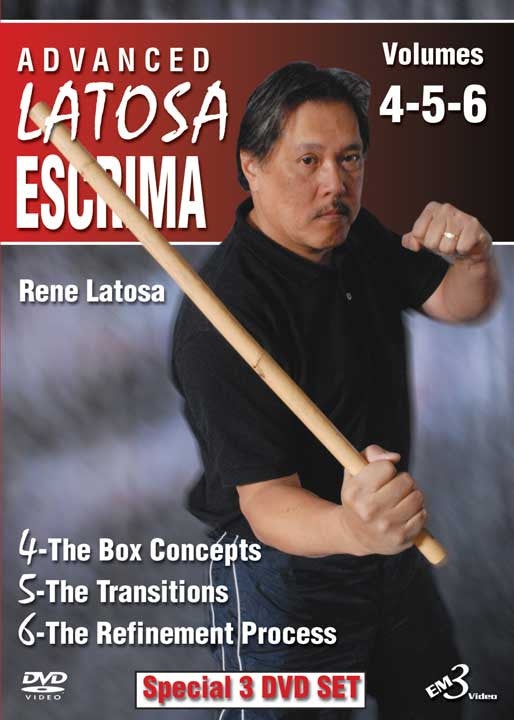 Advanced Latosa Escrima 3 DVD Set (Vol 4-6) by Rene Latosa - Budovideos Inc