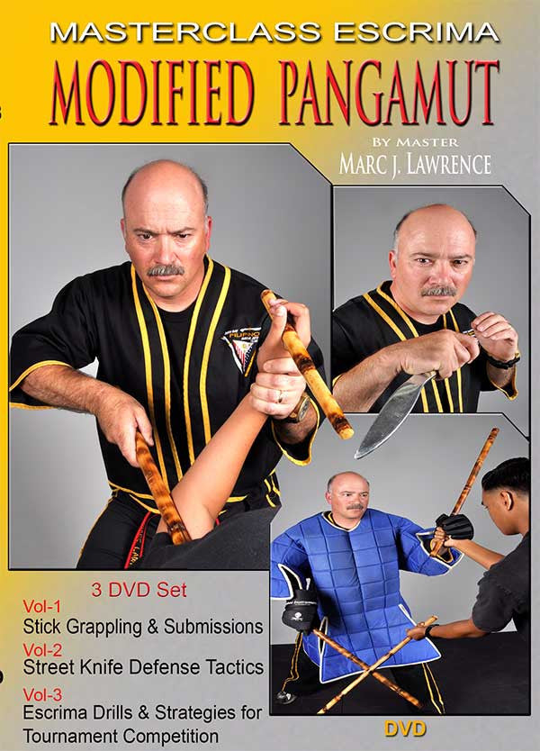 Masterclass Escrima - Modified Pangamut 3 DVD Set by Master Marc J. Lawrence - Budovideos Inc