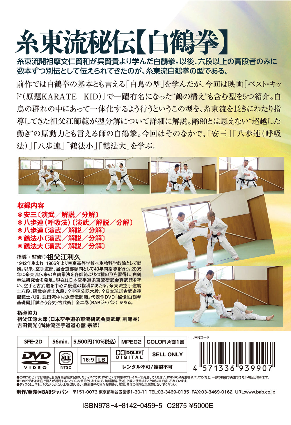 Hakutsuru Ken (White Crane) DVD 2: Way of Shito Ryu by Sofue Toshihisa