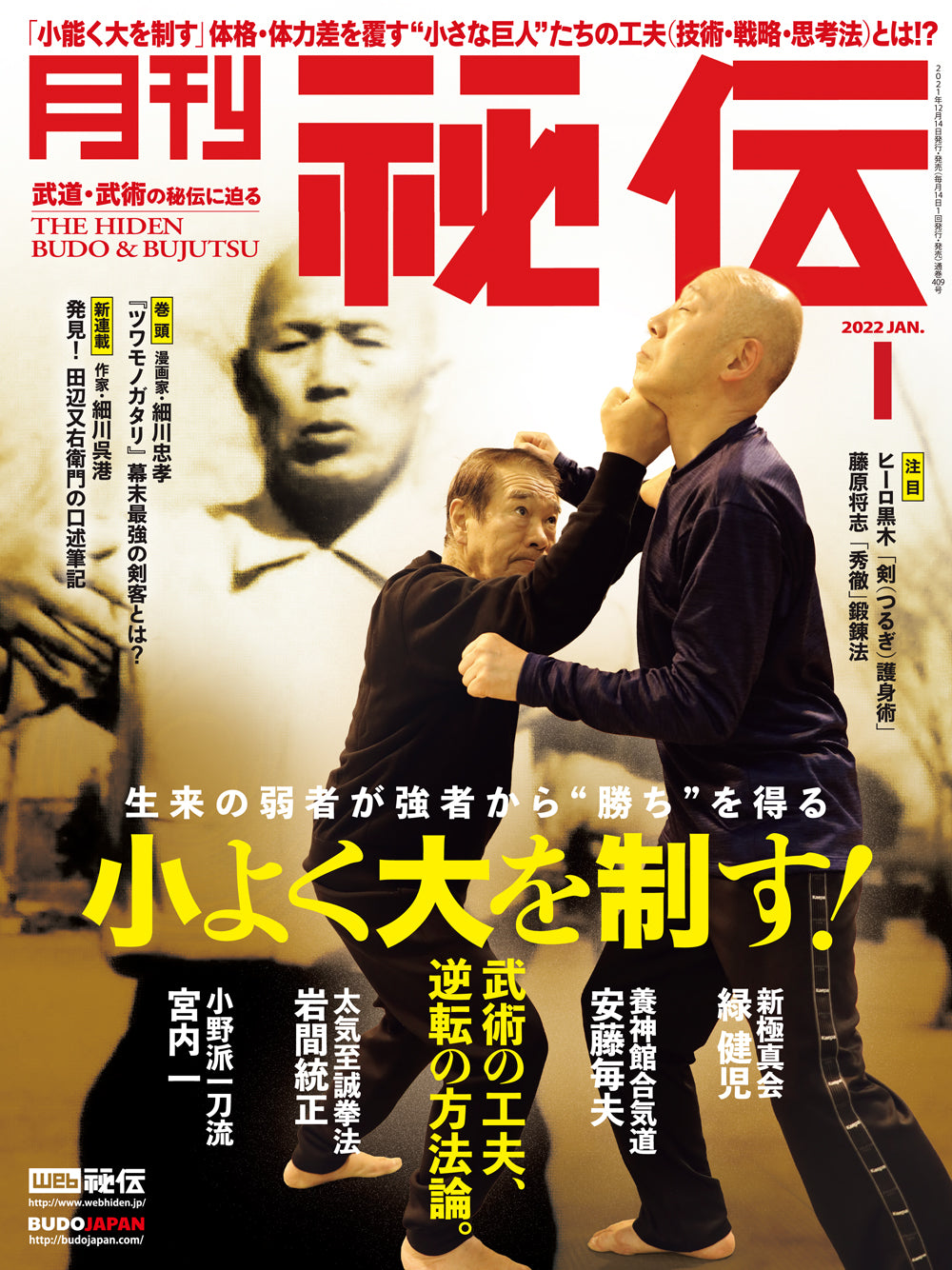 Hiden Budo & Bujutsu Magazine Jan 2022 - Budovideos Inc