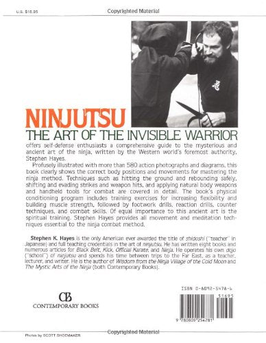 Ninjutsu: The Art of the Invisible Warrior Book by Stephen Hayes (Preowned) - Budovideos Inc