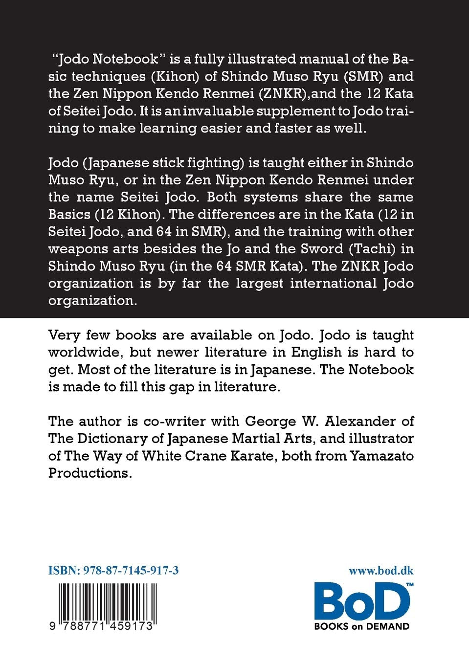 Jodo Notebook: A guide to the way of the stick book by Jo Jespersen (Preowned) - Budovideos