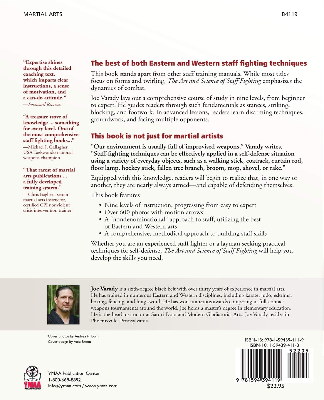 The Art and Science of Staff Fighting: A Complete Instructional Guide Book by Joe Varady - Budovideos Inc