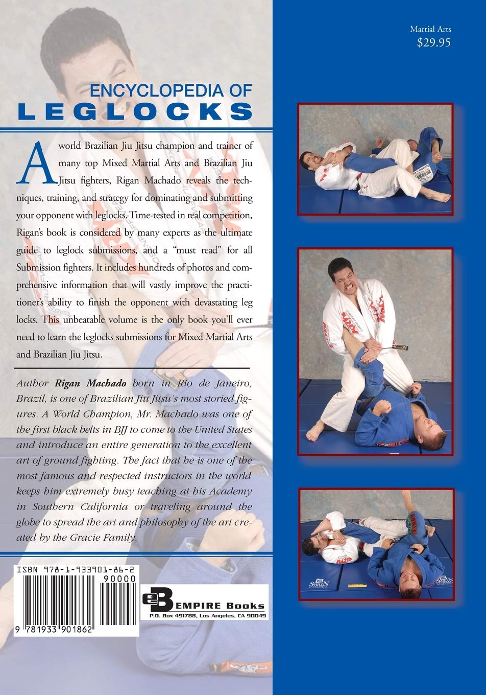 Encyclopedia of Leglocks: Brazilian Jiu Jitsu Book by Rigan Machado - Budovideos Inc
