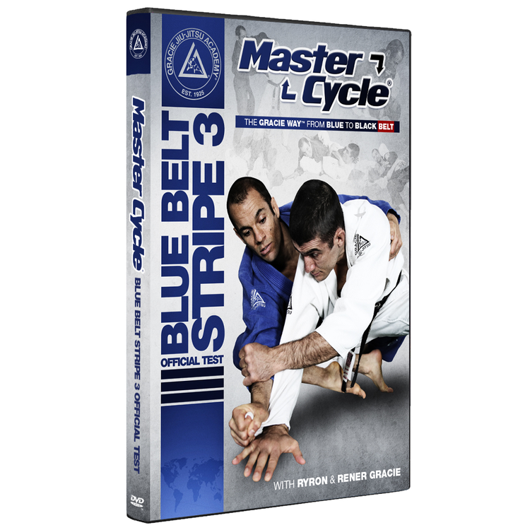 Gracie Academy Master Cycle: Blue Belt Stripe 3 DVD Official Test - Budovideos Inc