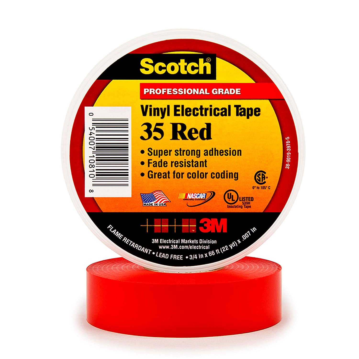 Scotch Vinyl Tape for Adult or Kids BJJ Belts (White, Red or Yellow) - Budovideos