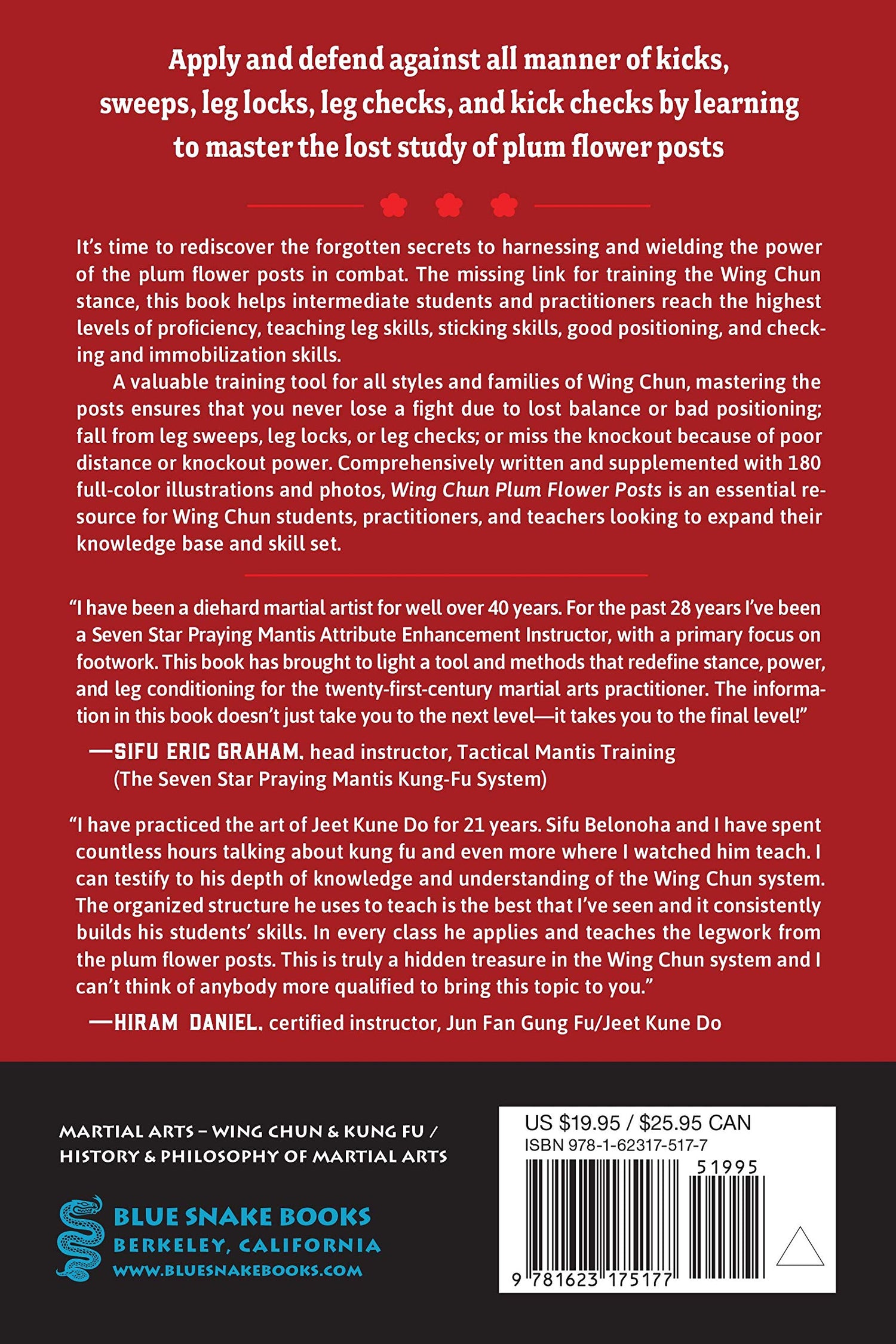 Wing Chun Plum Flower Posts: Advancing the Legwork of the Wooden Dummy Book by Wayne Belonoha - Budovideos Inc