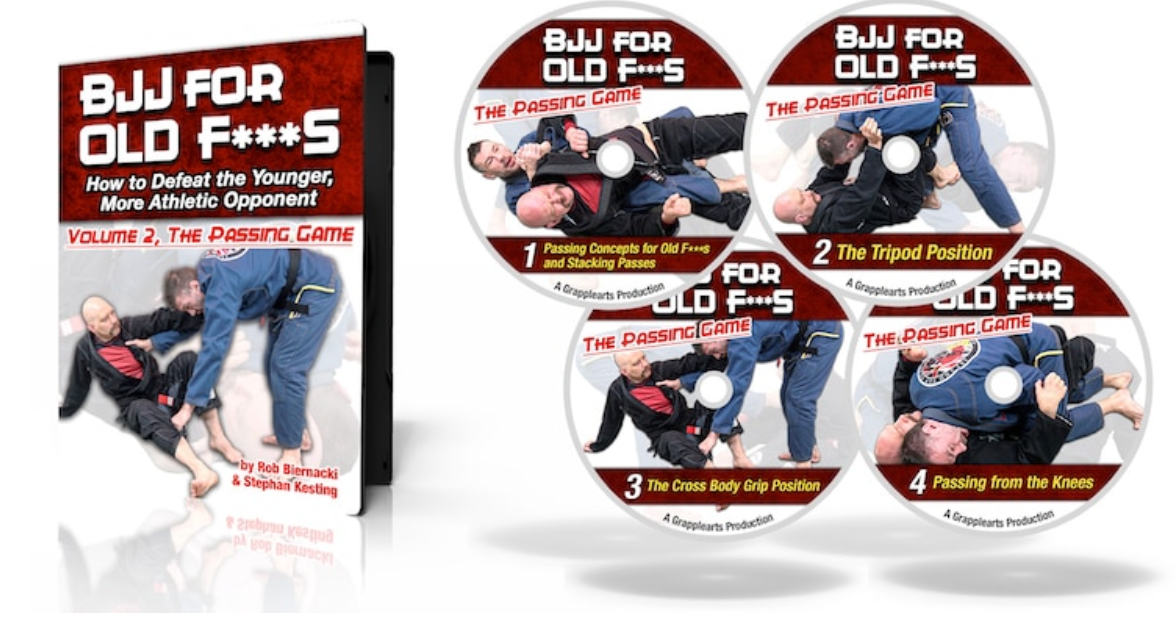 BJJ for Old F***S 2: The Passing Game 4 DVD Set with Rob Biernacki & Stephan Kesting