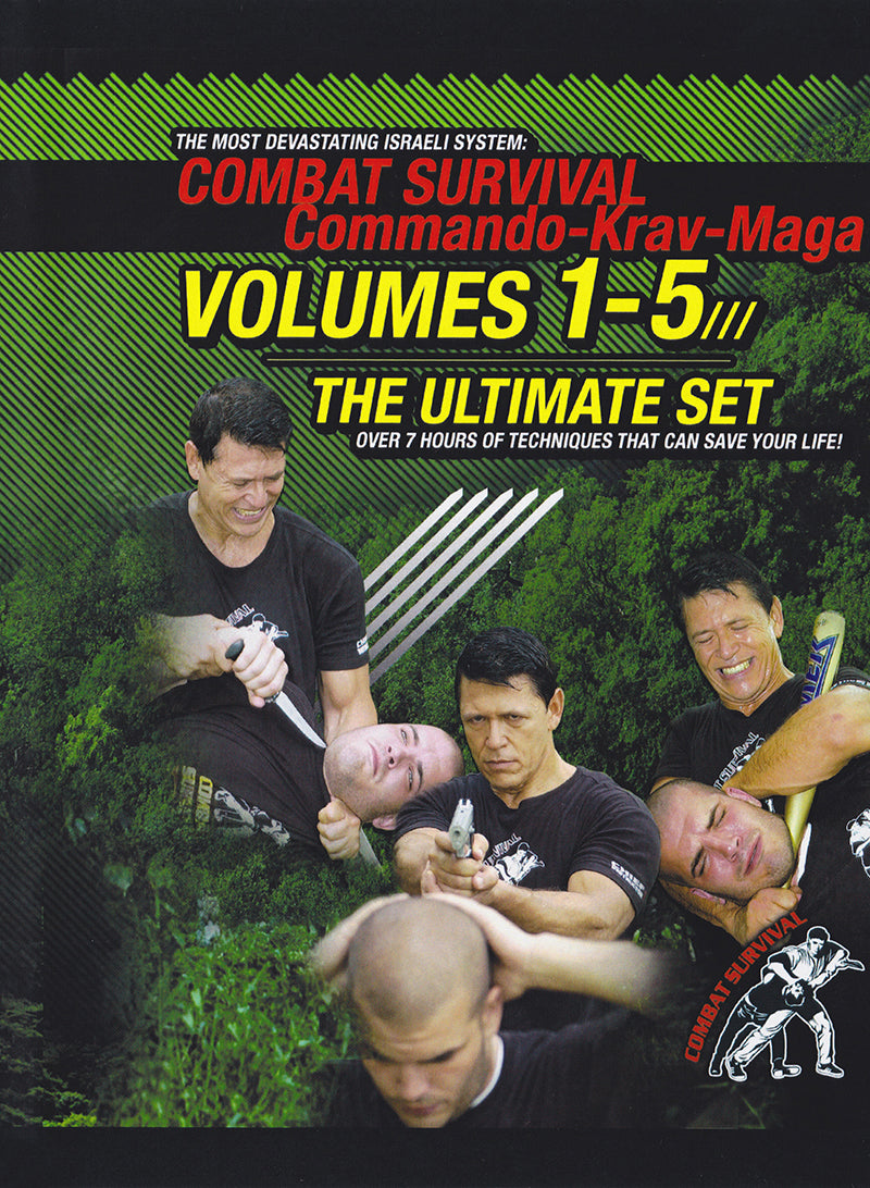 Combat Survival: Commando Krav Maga 5 DVD Set with Moni Aizik - Budovideos Inc