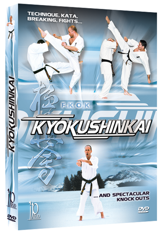 Kyokushinkai Karate Technique, Kata, Breaking, Fights and Spectacular Knock Outs DVD By Bertrand Kron - Budovideos Inc