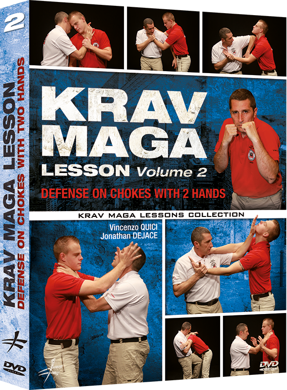 Krav Maga Lesson Vol 2 Defense Against Chokes with Two Hands DVD By Vincenzo Quici & Jonathan Dejace - Budovideos Inc