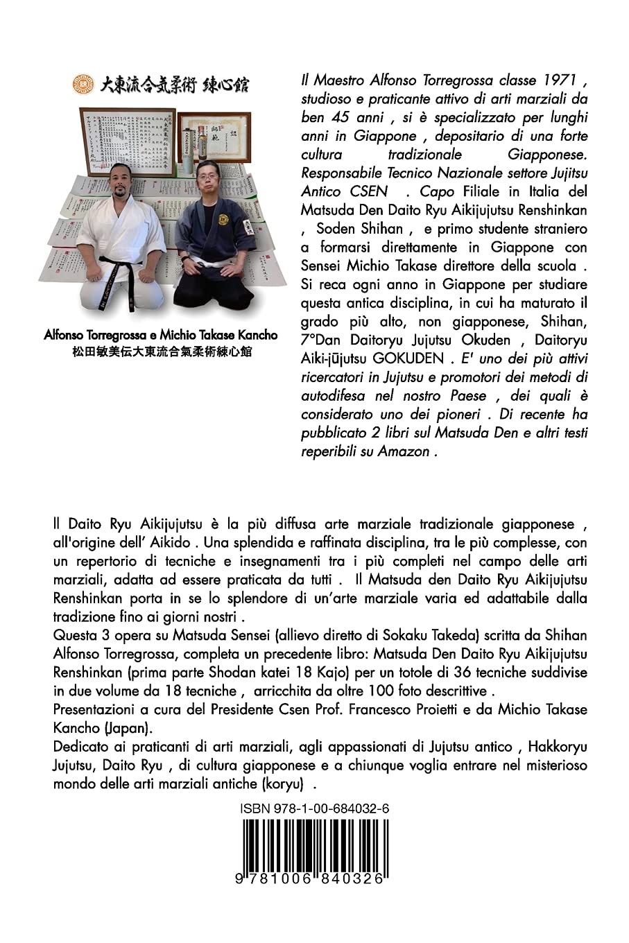 Daito Ryu Aikijujutsu Renshinkan Book 2 by Alfonso Torregrossa (Italian)