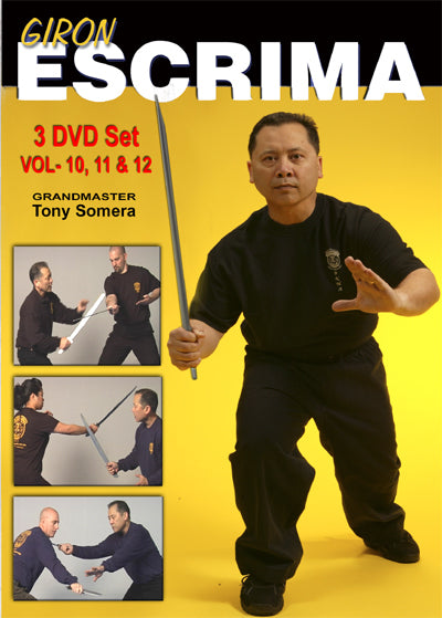 Giron Escrima (Vol 10-12) 3 DVD Set by Tony Somera - Budovideos Inc