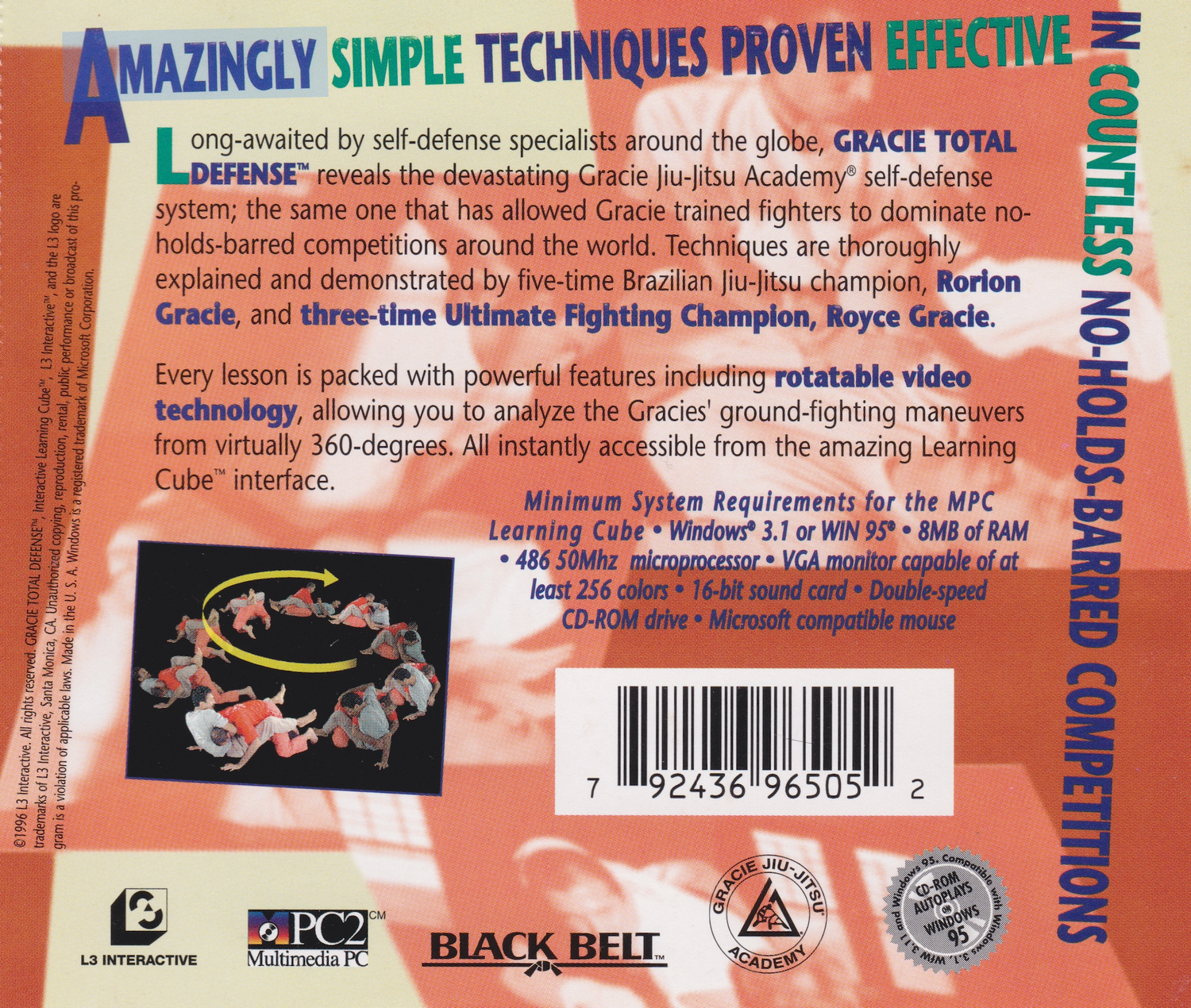 Gracie Total Defense CD-ROM (usado)
