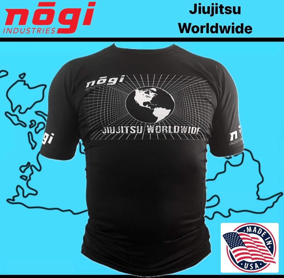 Jiujitsu Worldwide Short Sleeve Rash Guard by Nogi Industries - Made in USA