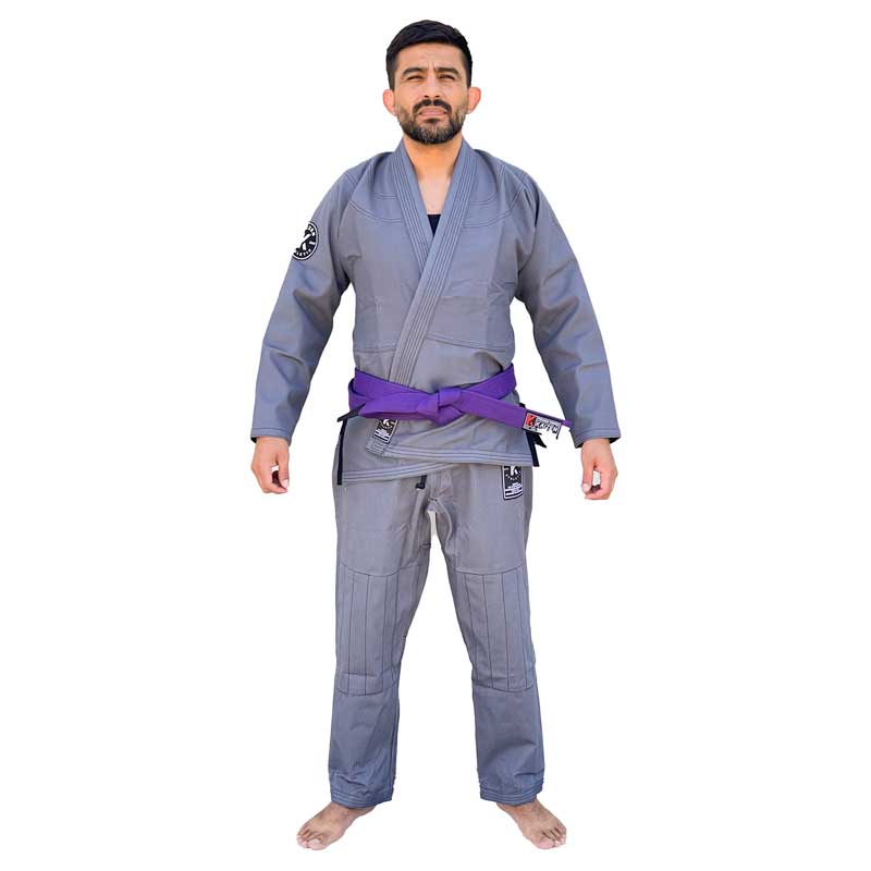 Kaizen Athletic Journey Jiu Jitsu Kimono - GRAY Front