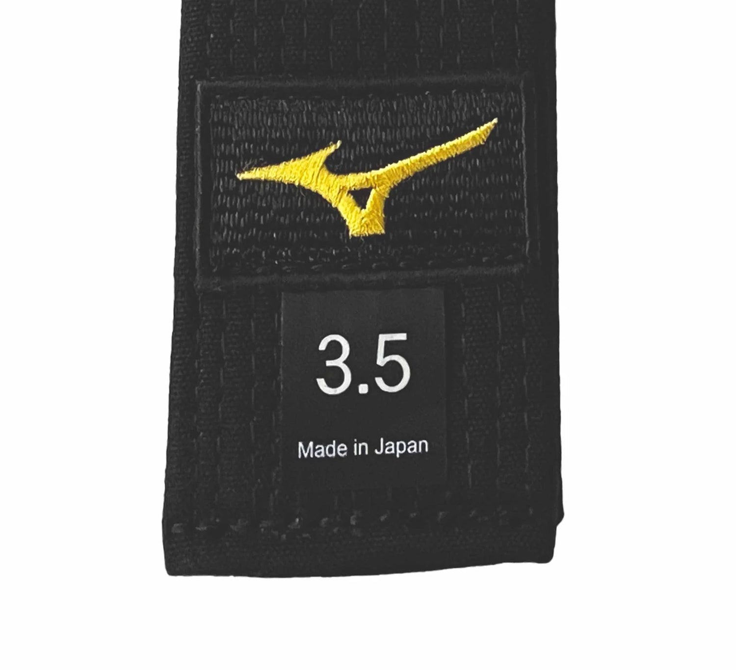 Gold Label Judo Black Belt by Mizuno (Made in Japan)
