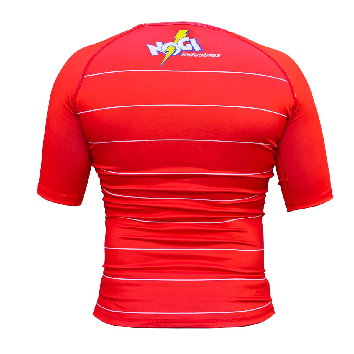Energy Rash Guard by Nogi Industries Short Sleeve - RED - Budovideos