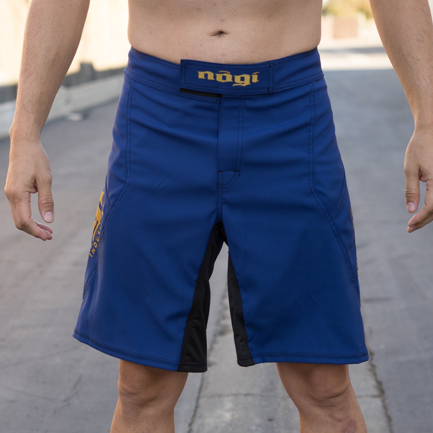 Phantom 3.0 Fight Shorts - Navy Blue/Bronze by Nogi Industries - MADE IN USA - Budovideos Inc