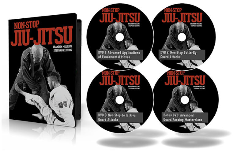 Non-Stop Jiu-Jitsu 4 DVD set by Stephan Kesting & Brandon Mullins - Budovideos Inc